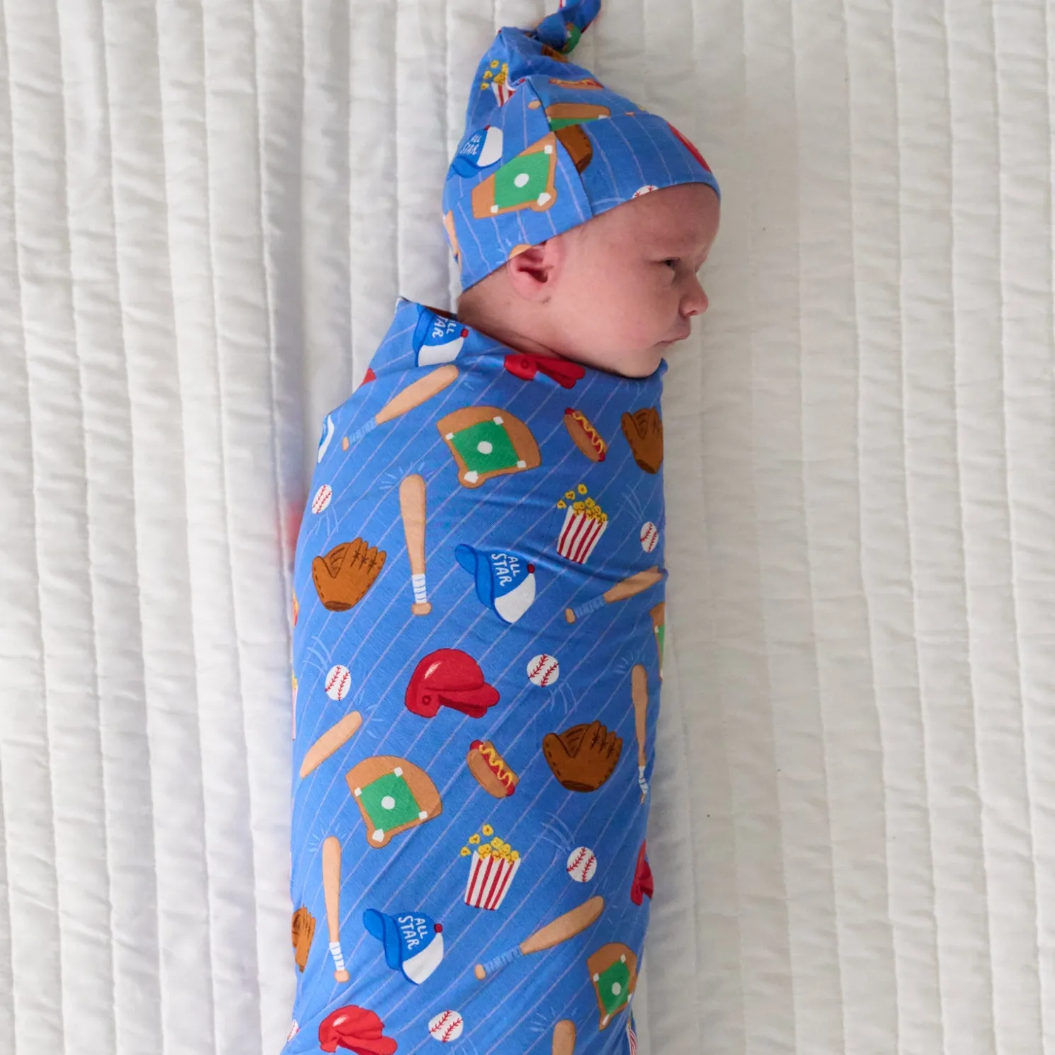 All Stars Swaddle & Hat Set
