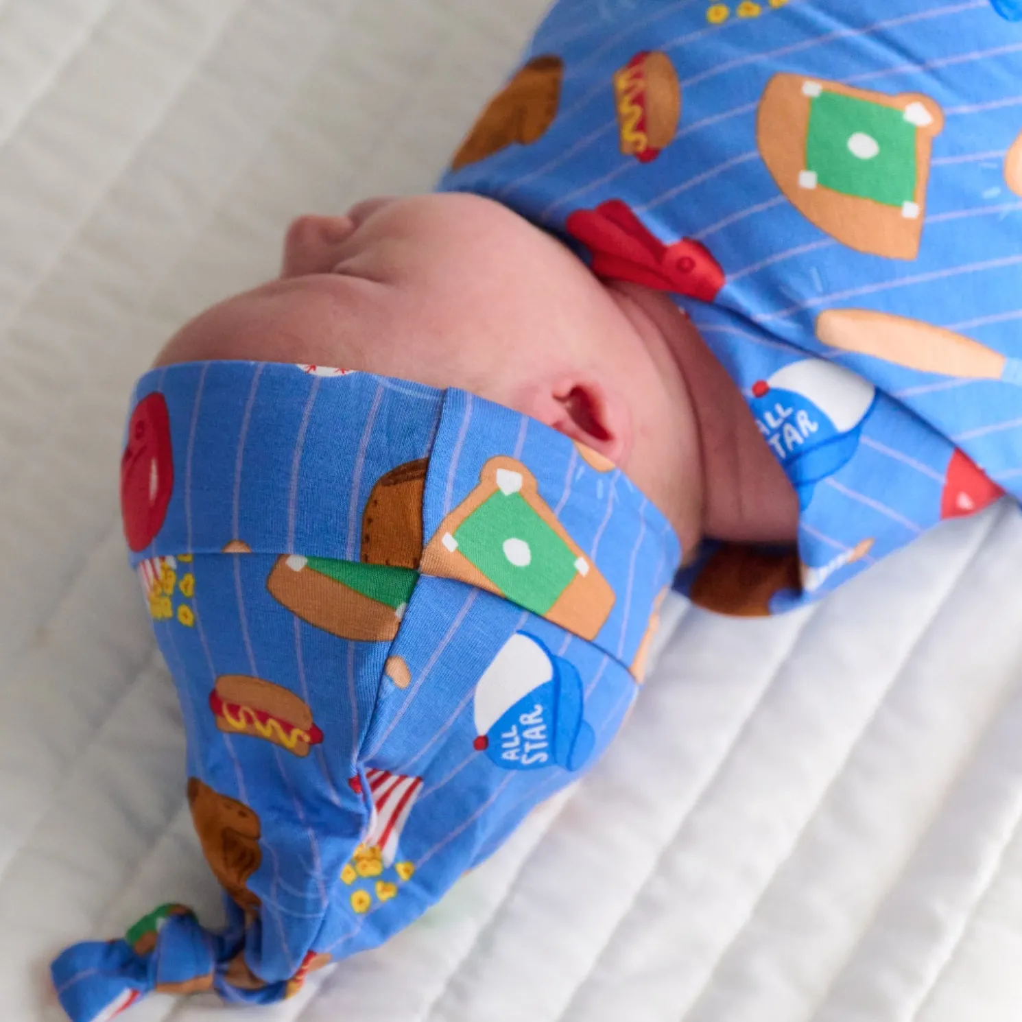 All Stars Swaddle & Hat Set