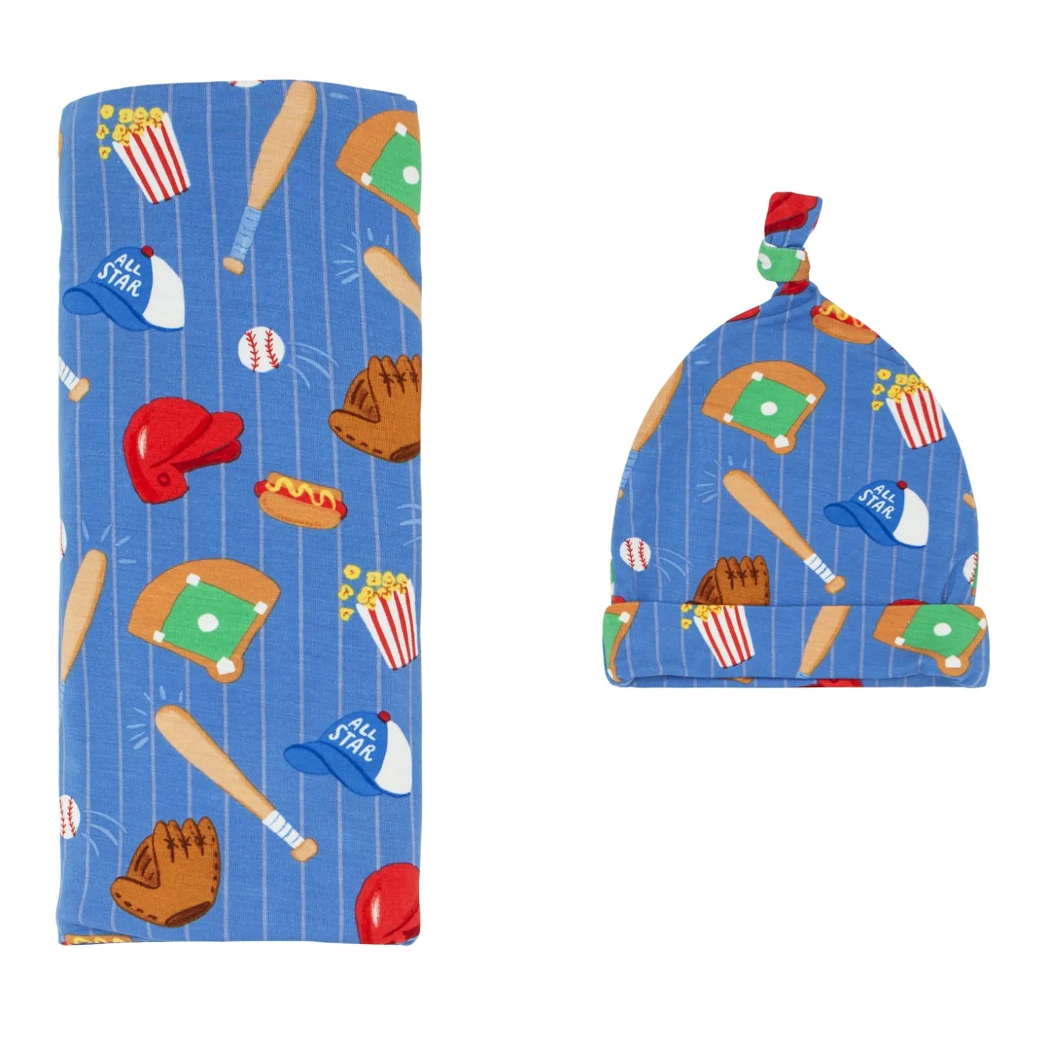 All Stars Swaddle & Hat Set