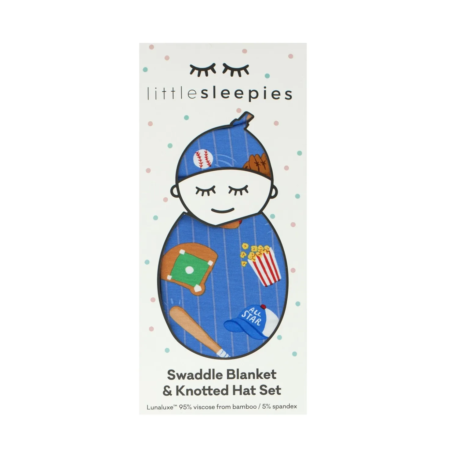 All Stars Swaddle & Hat Set