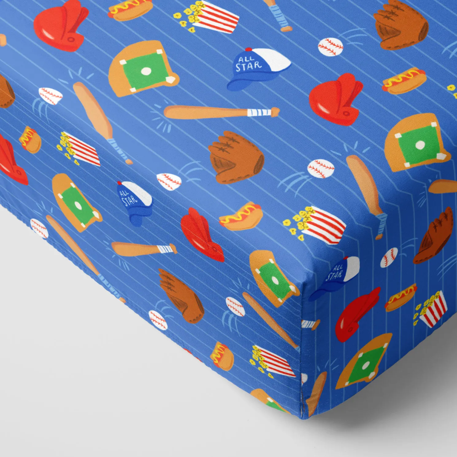 All Stars Fitted Crib Sheet