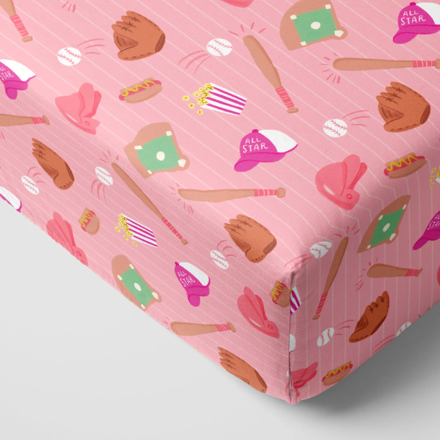 All Stars Fitted Crib Sheet