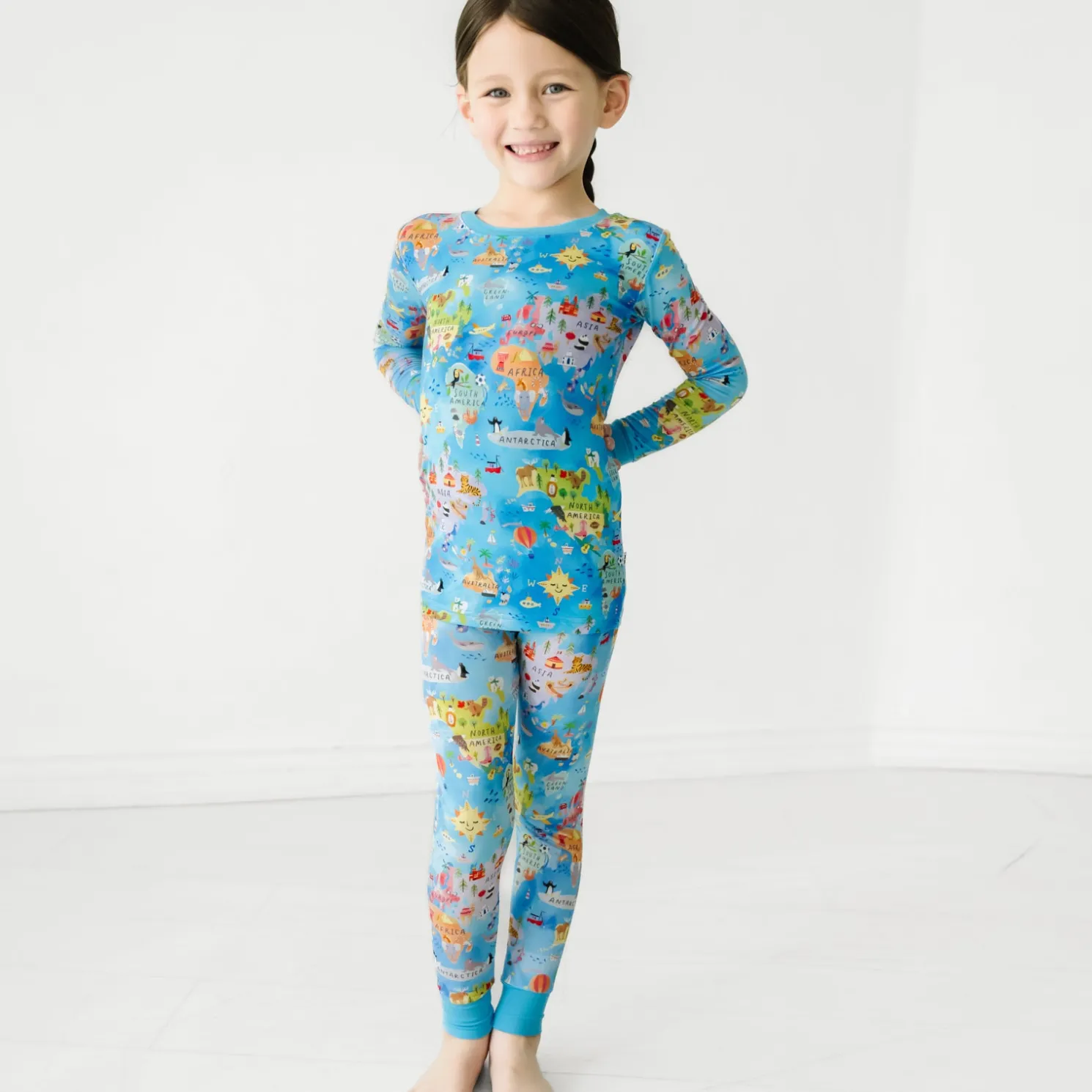 Around The World Two-Piece Pajama Set