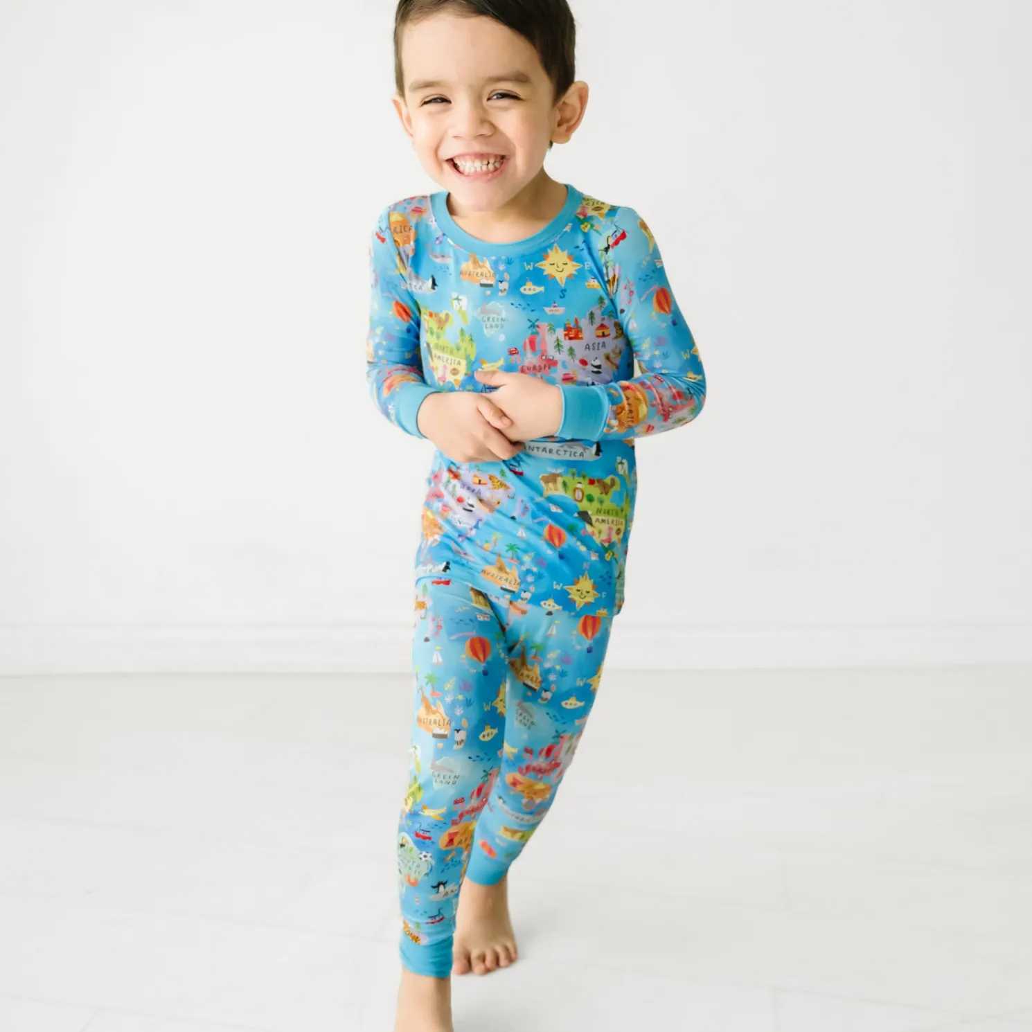 Around The World Two-Piece Pajama Set