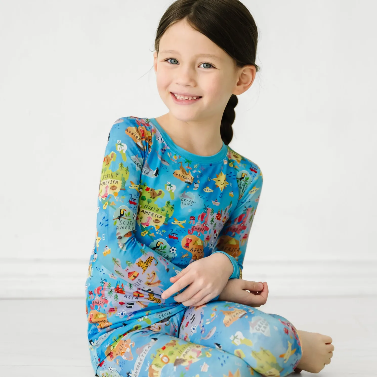 Around The World Two-Piece Pajama Set