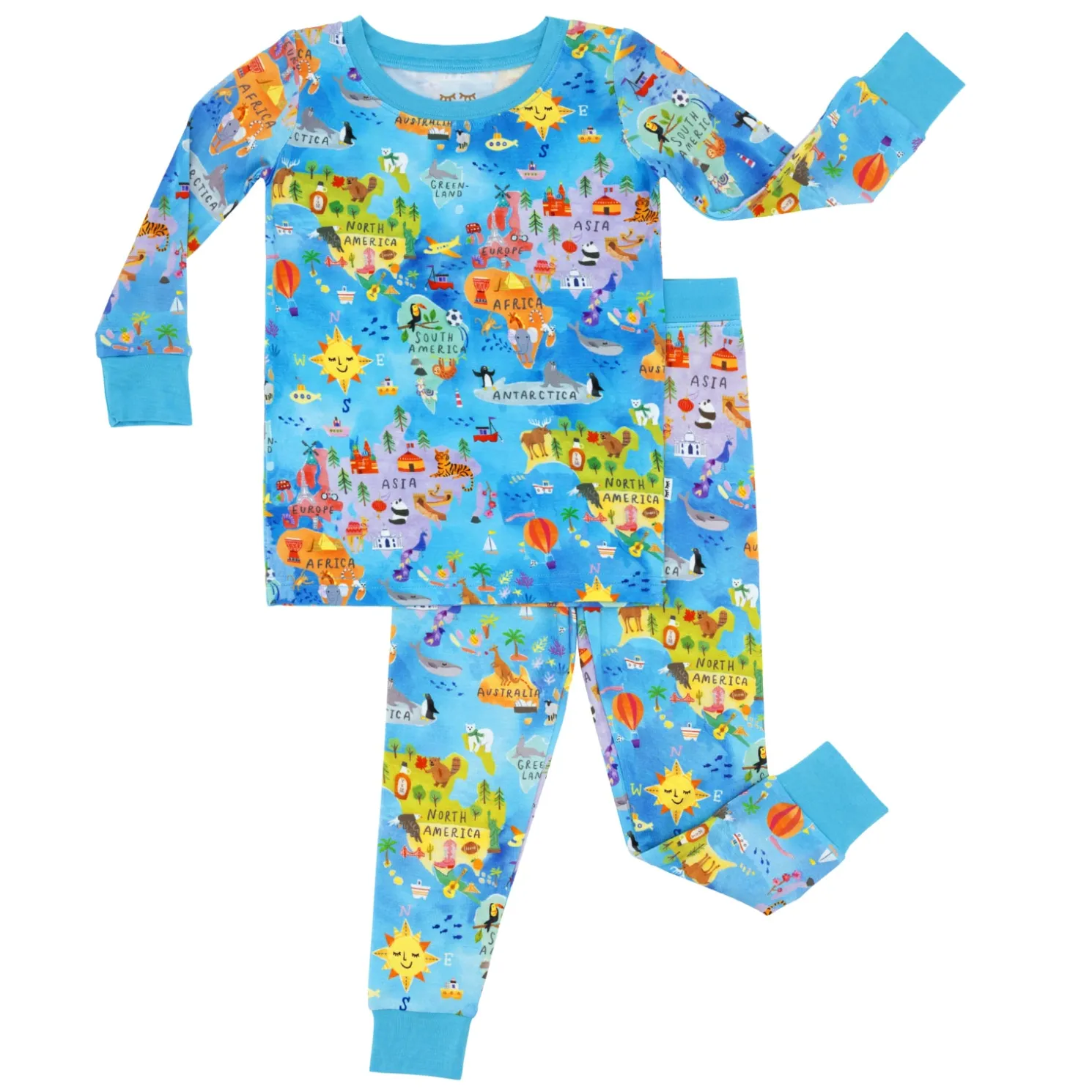 Around The World Two-Piece Pajama Set