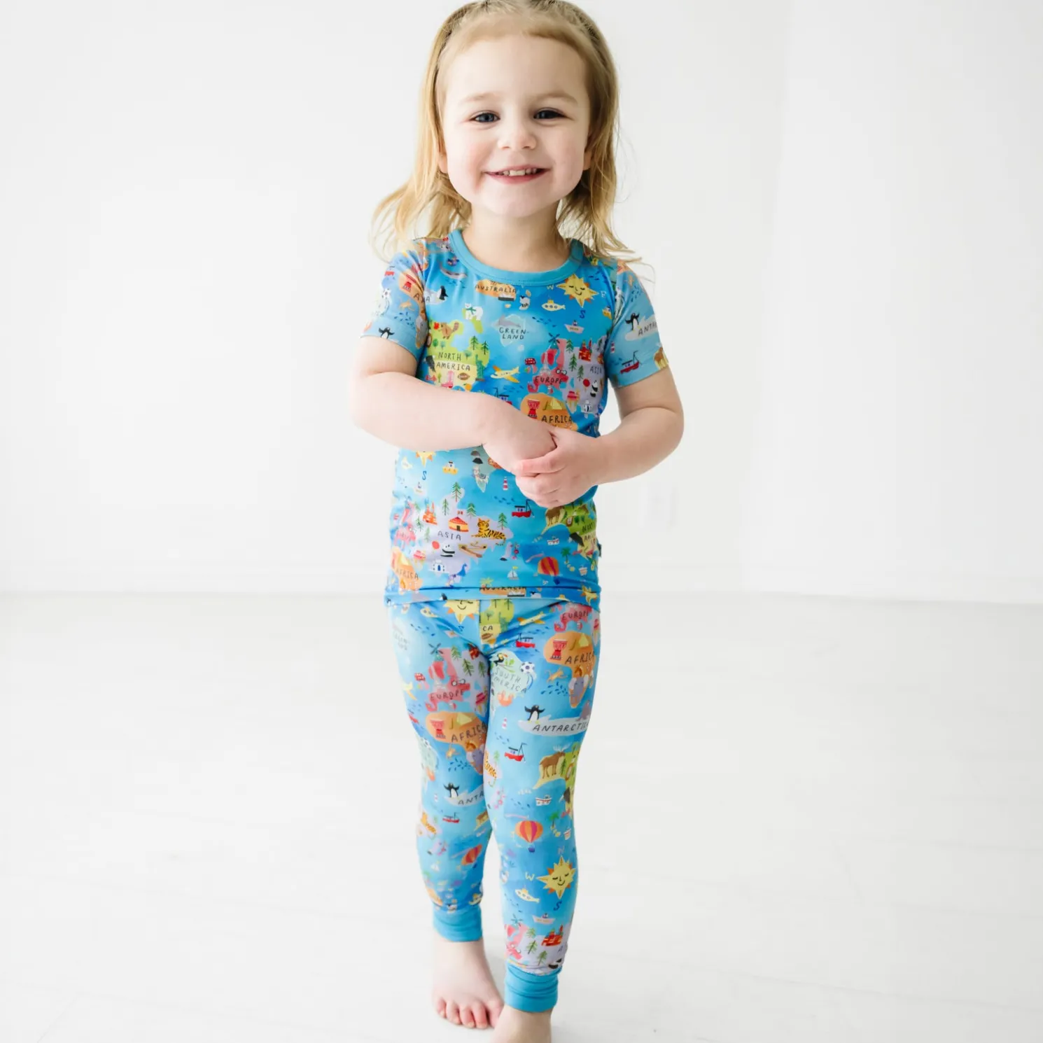 Around The World Two-Piece Pajama Set