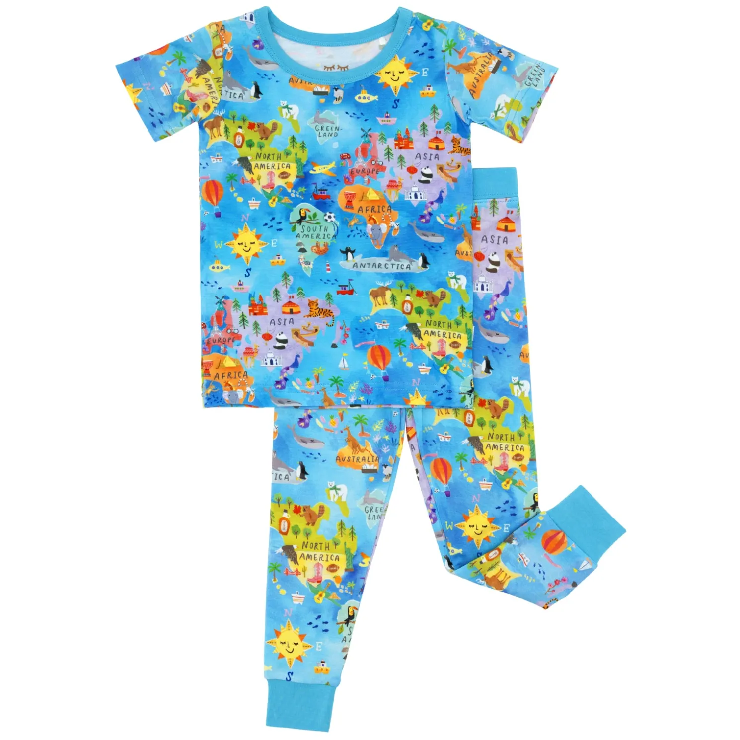 Around The World Two-Piece Pajama Set