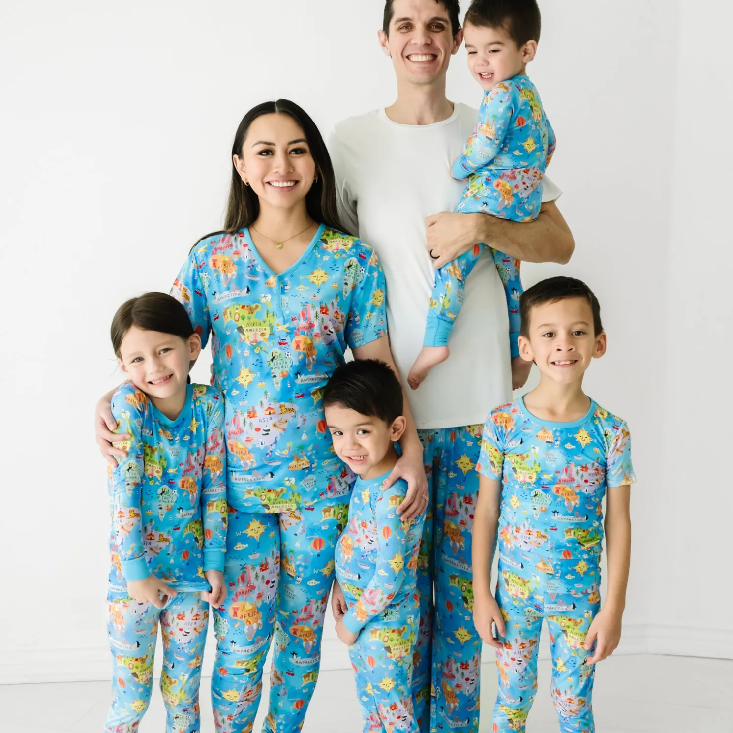 Around The World Women's Short Sleeve Pajama Top