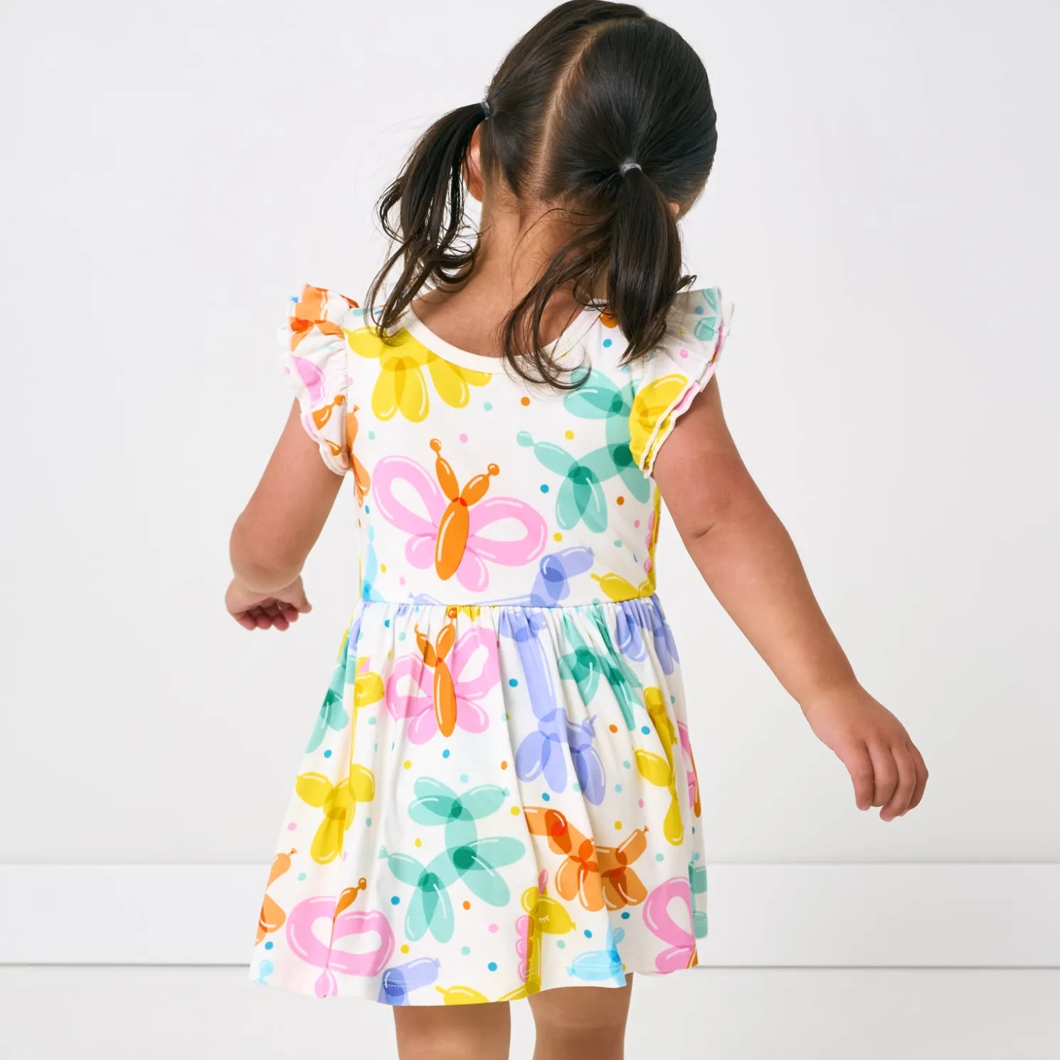 Balloon Bash Flutter Twirl Dress with Bodysuit