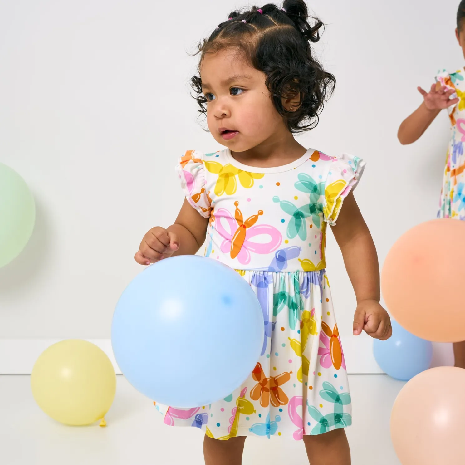 Balloon Bash Flutter Twirl Dress with Bodysuit
