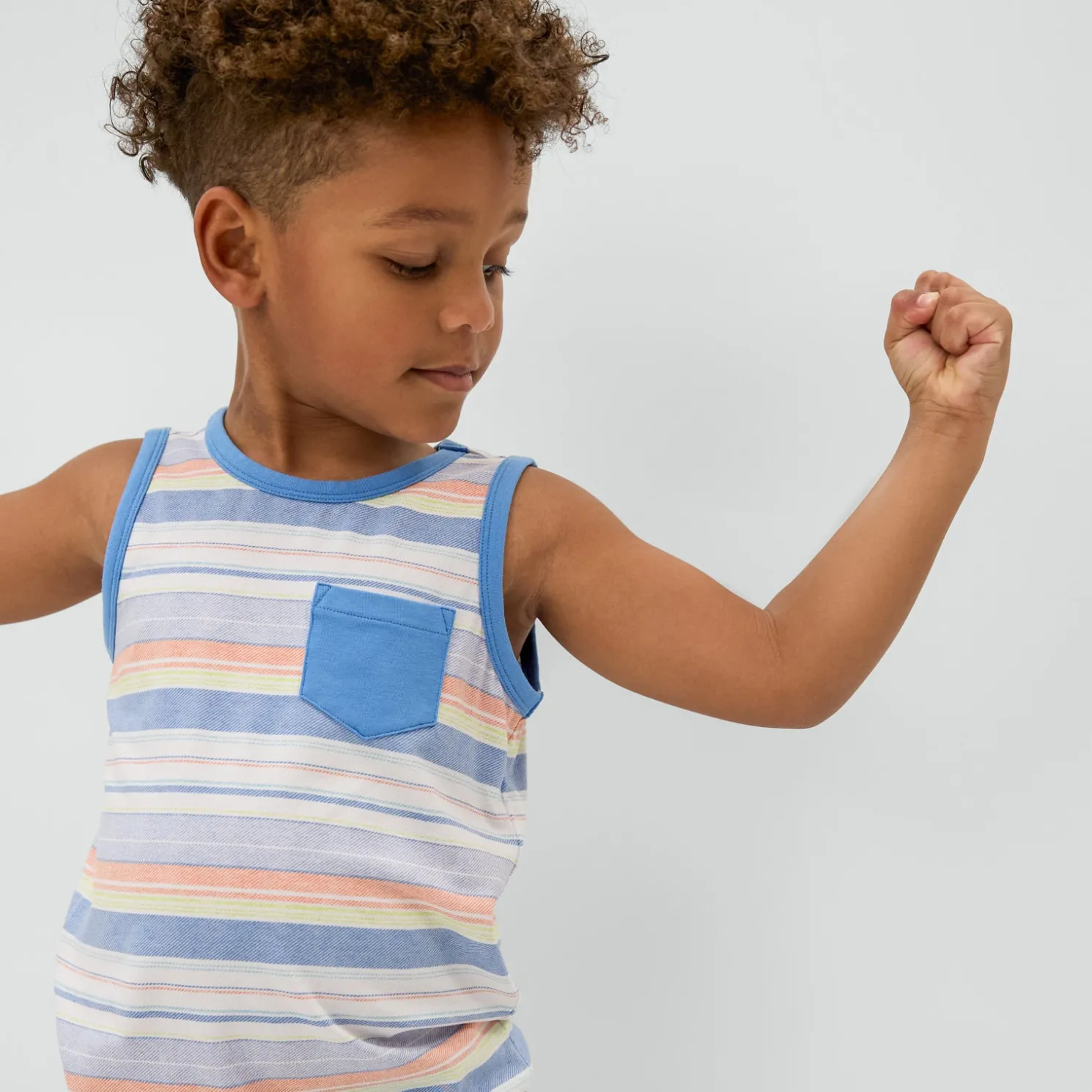 Beachy Stripe Pocket Tank