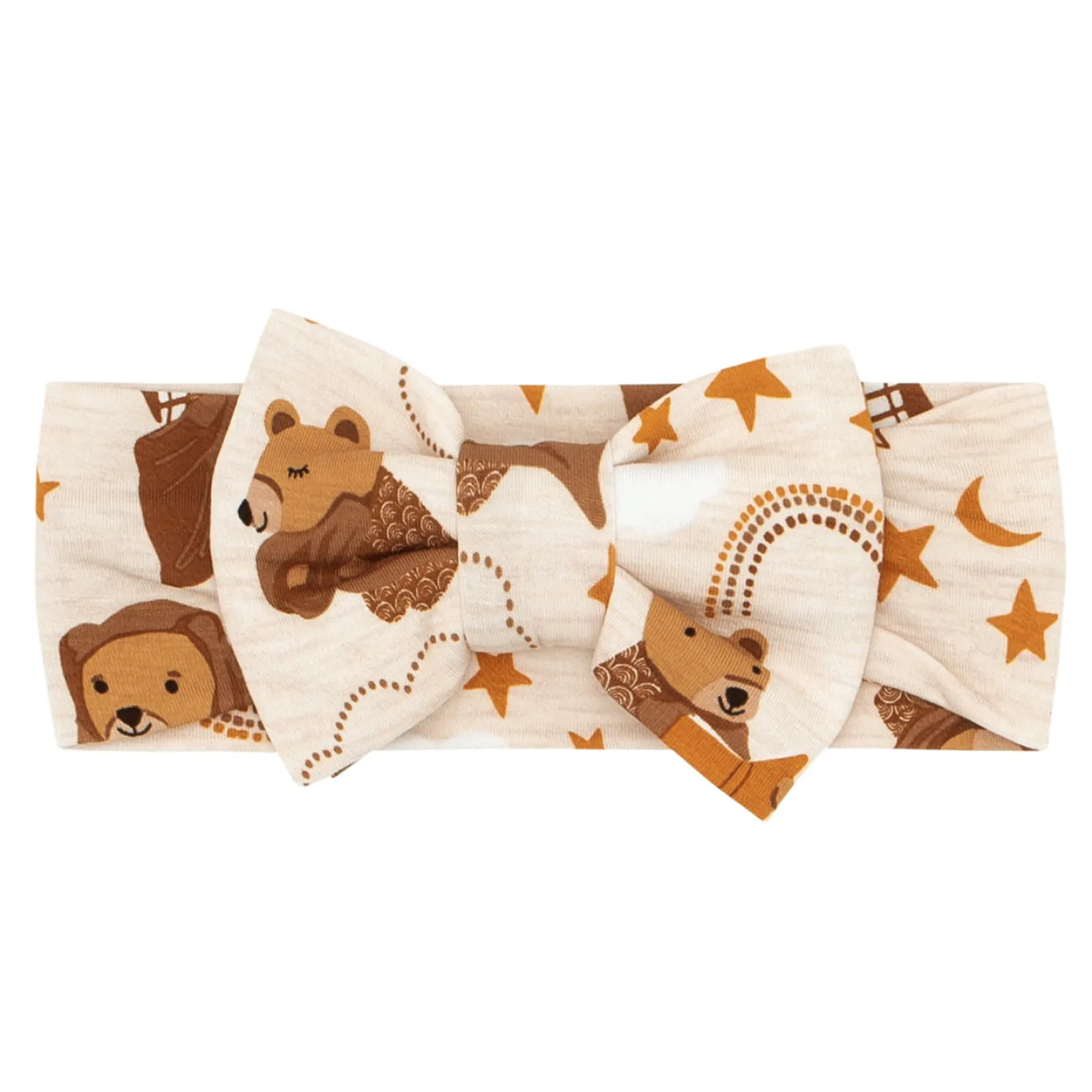 Beary Sleepy Luxe Bow Headband
