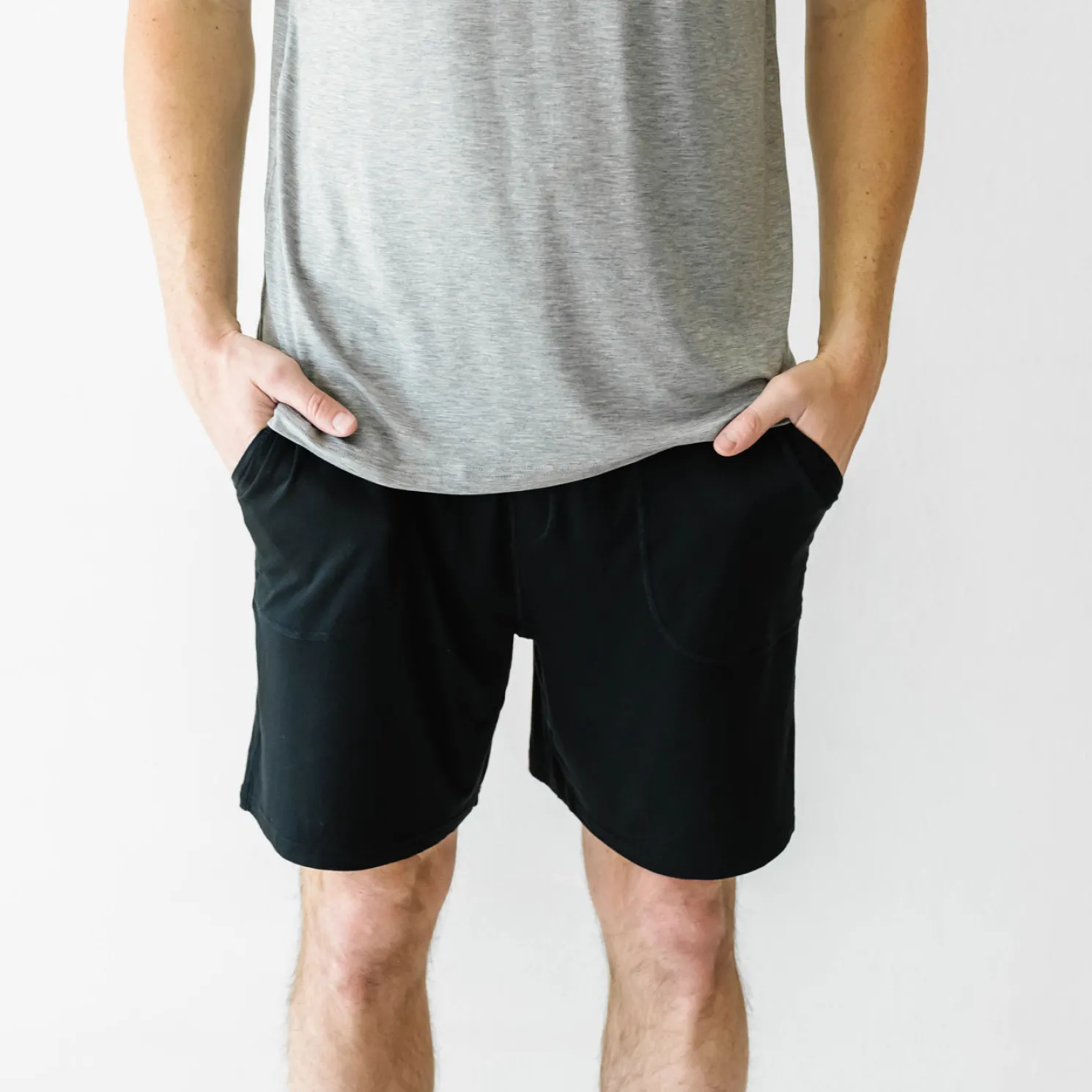 Black Men's Pajama Shorts