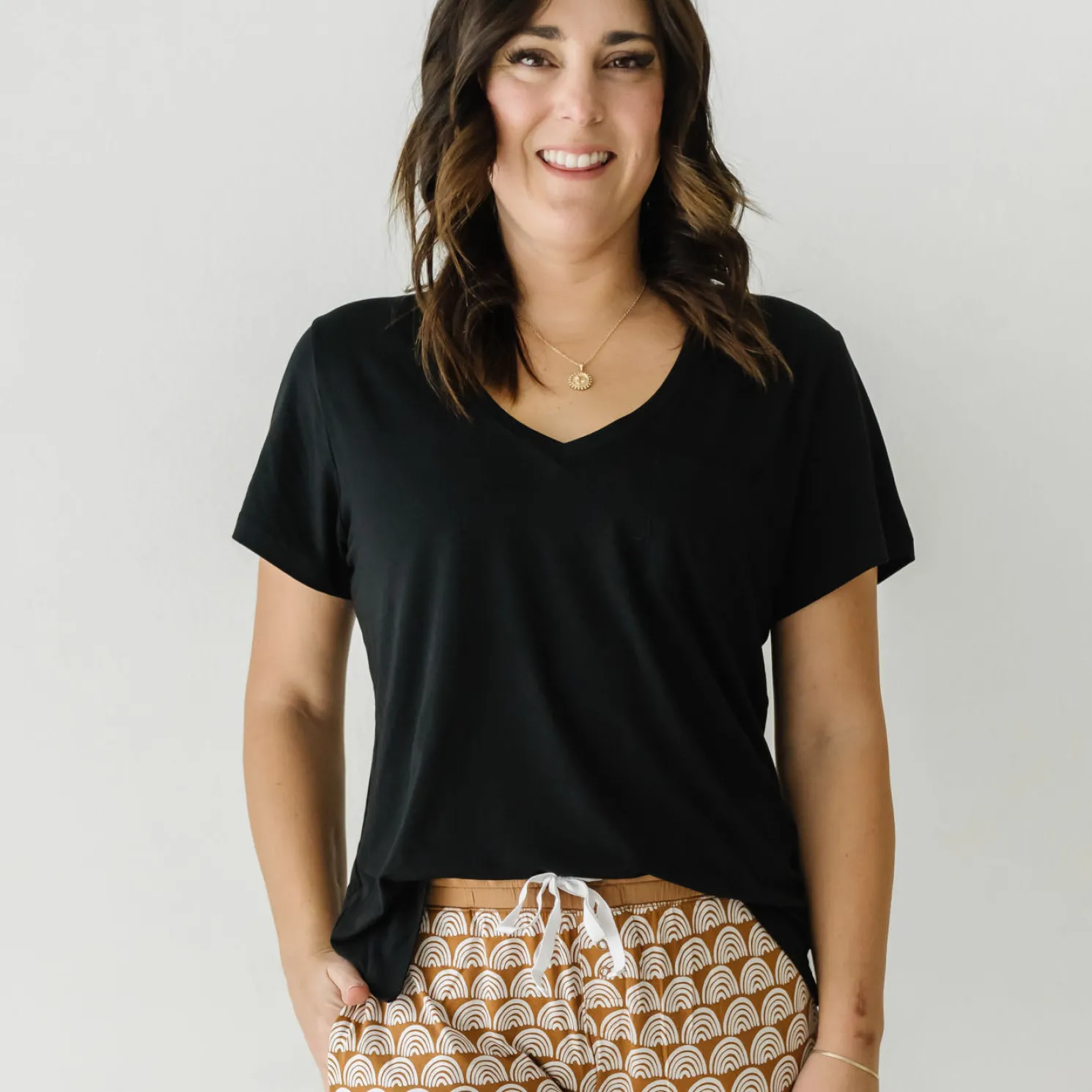 Black Perfect Pocket Tee