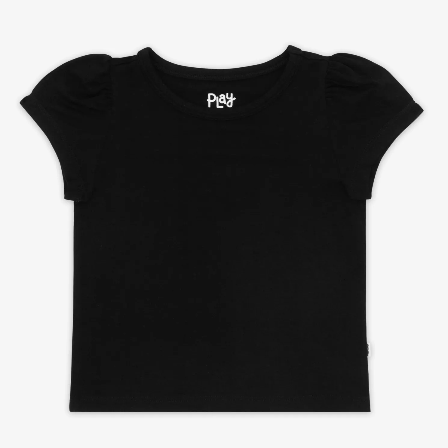Black Puff Sleeve Tee