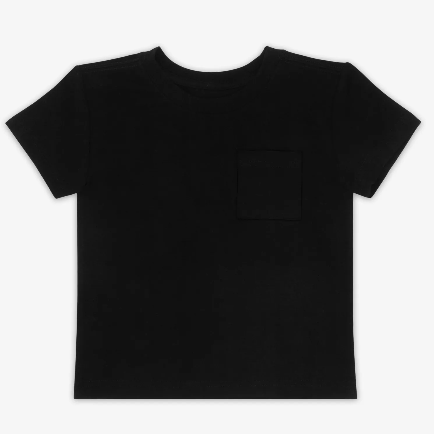 Black Relaxed Pocket Tee