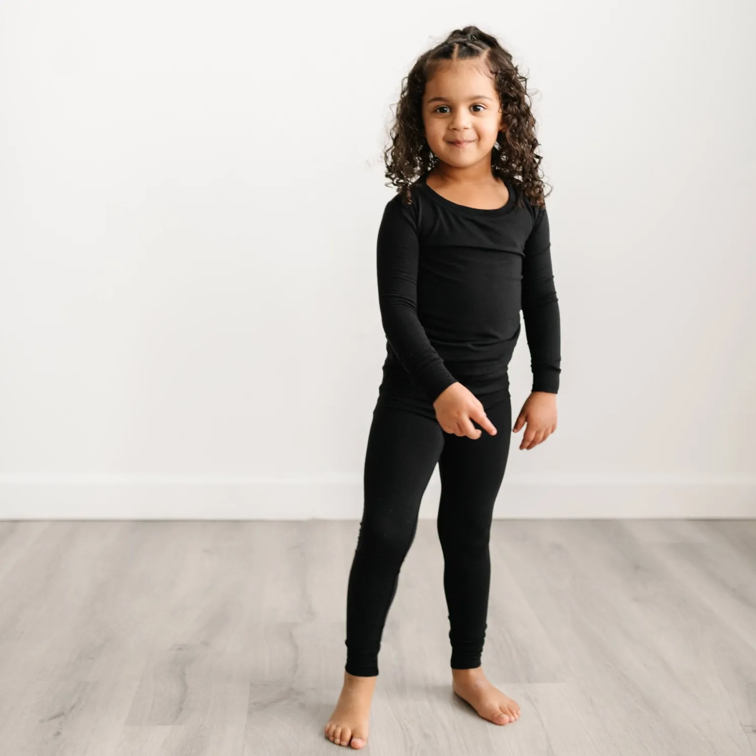 Black Two-Piece Pajama Set