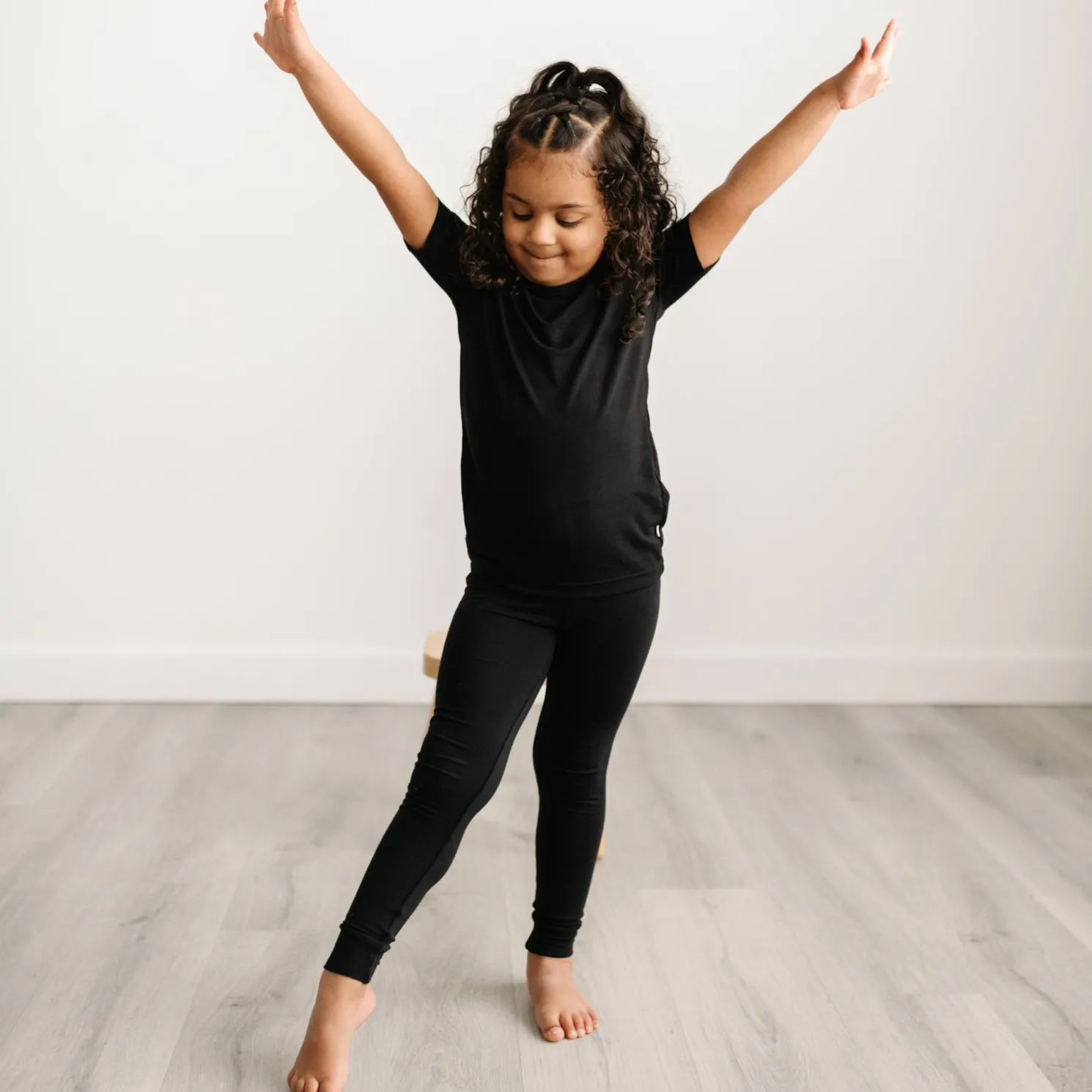 Black Two-Piece Pajama Set