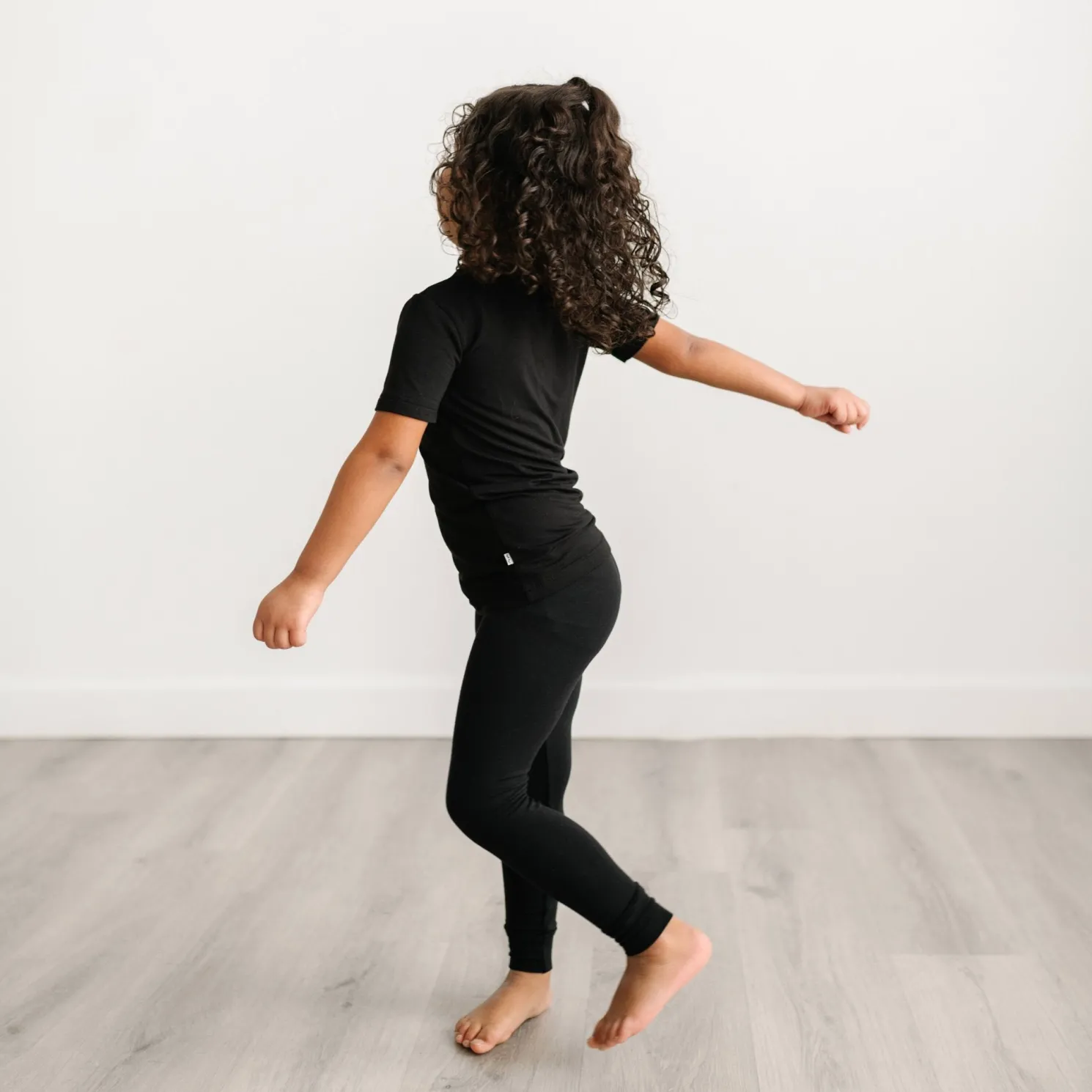 Black Two-Piece Pajama Set