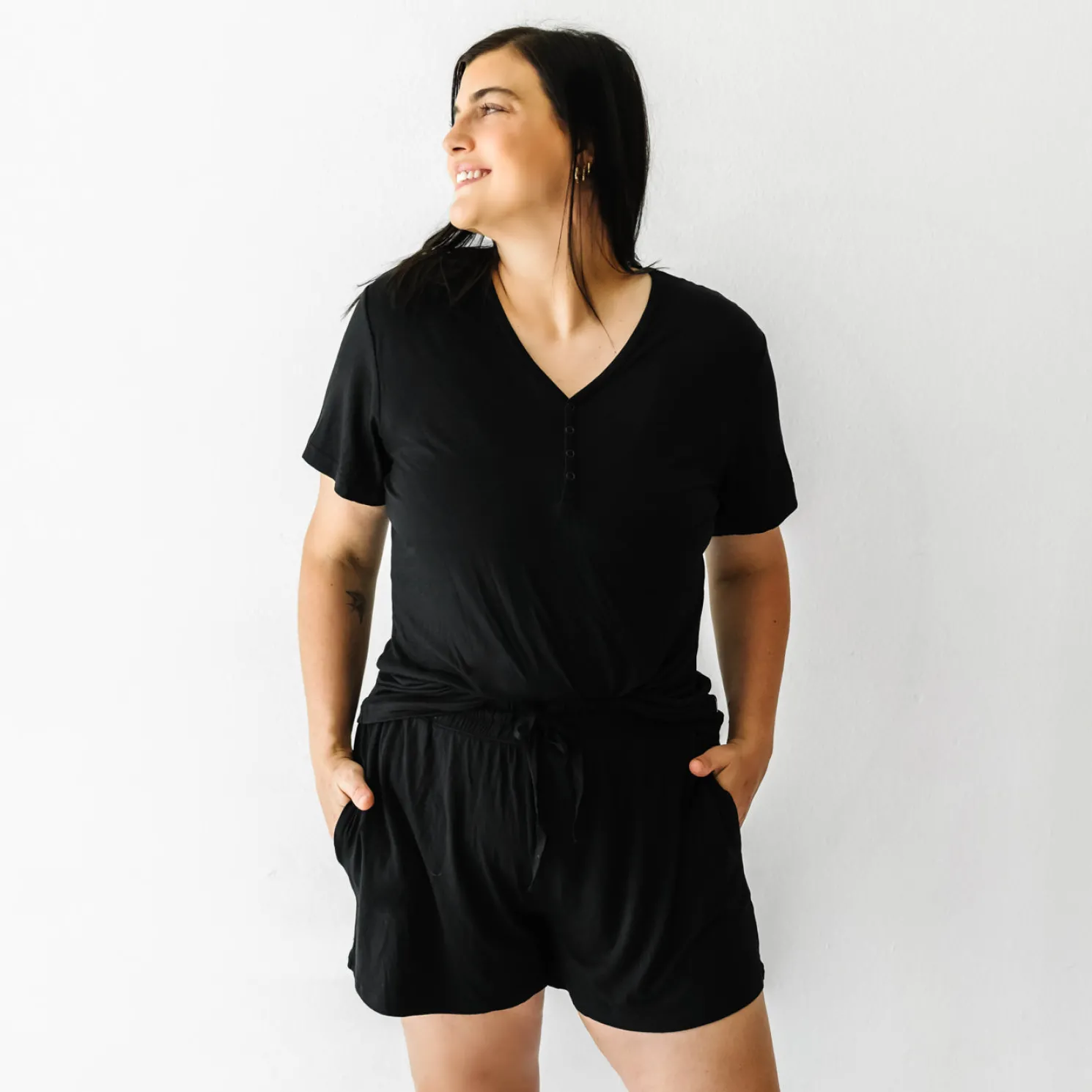 Black Women's Pajama Shorts