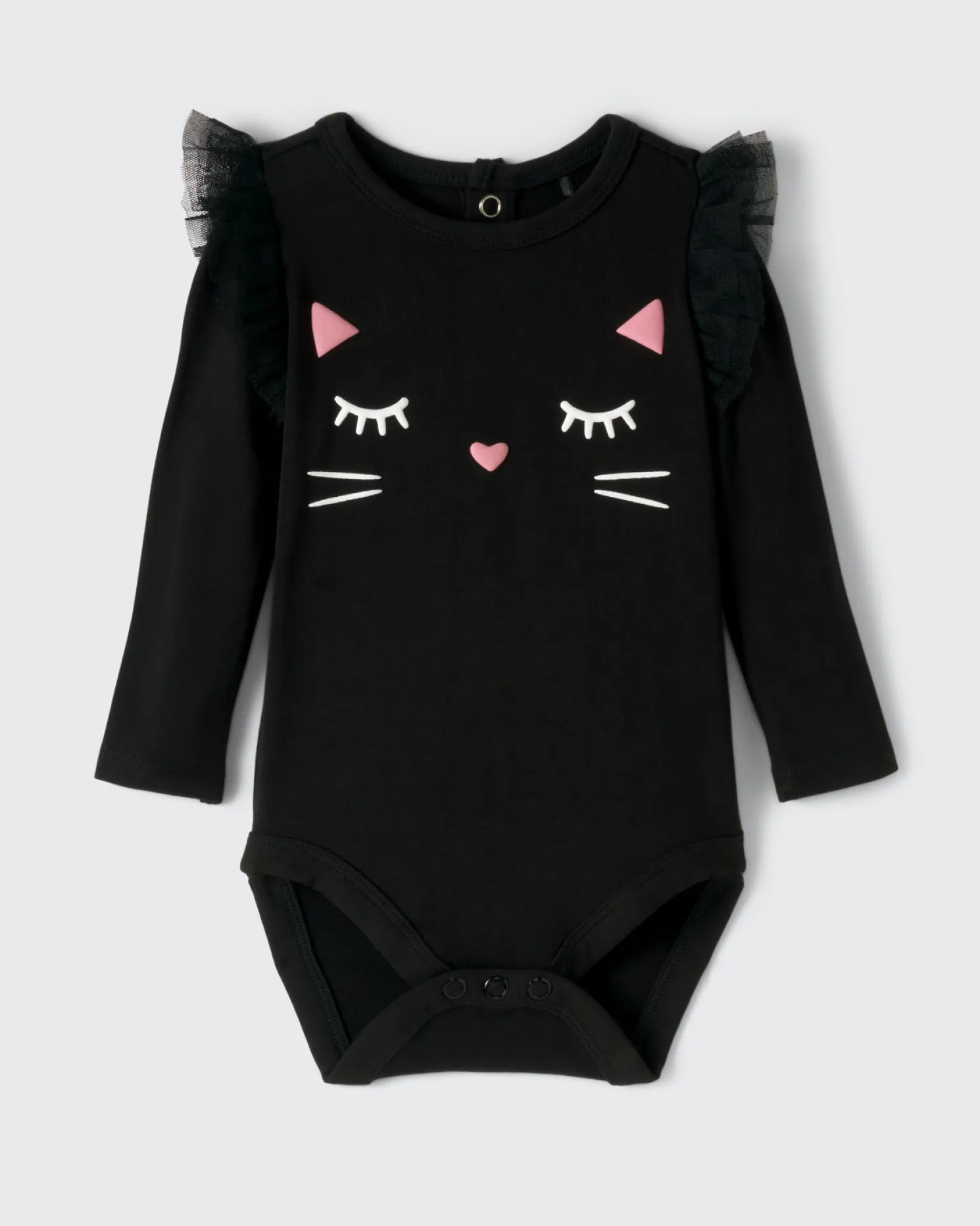 Black Cat Flutter Bodysuit