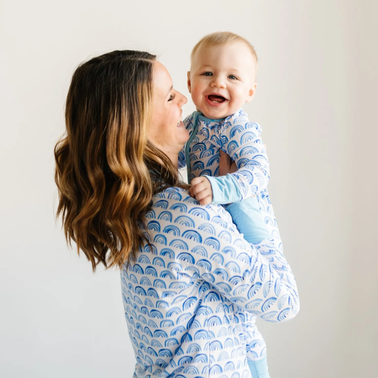 Blue Rainbows Women's Pajama Top