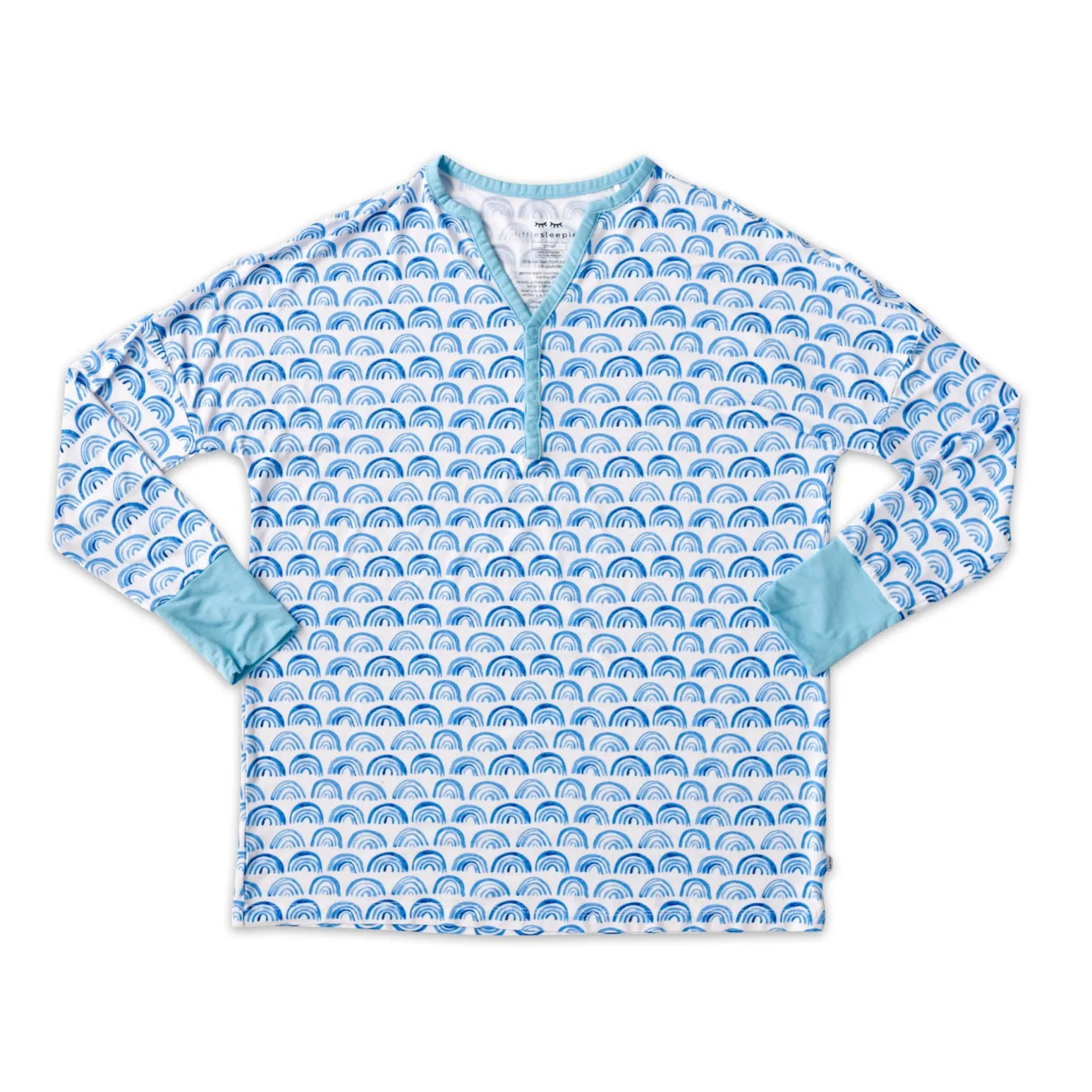 Blue Rainbows Women's Pajama Top