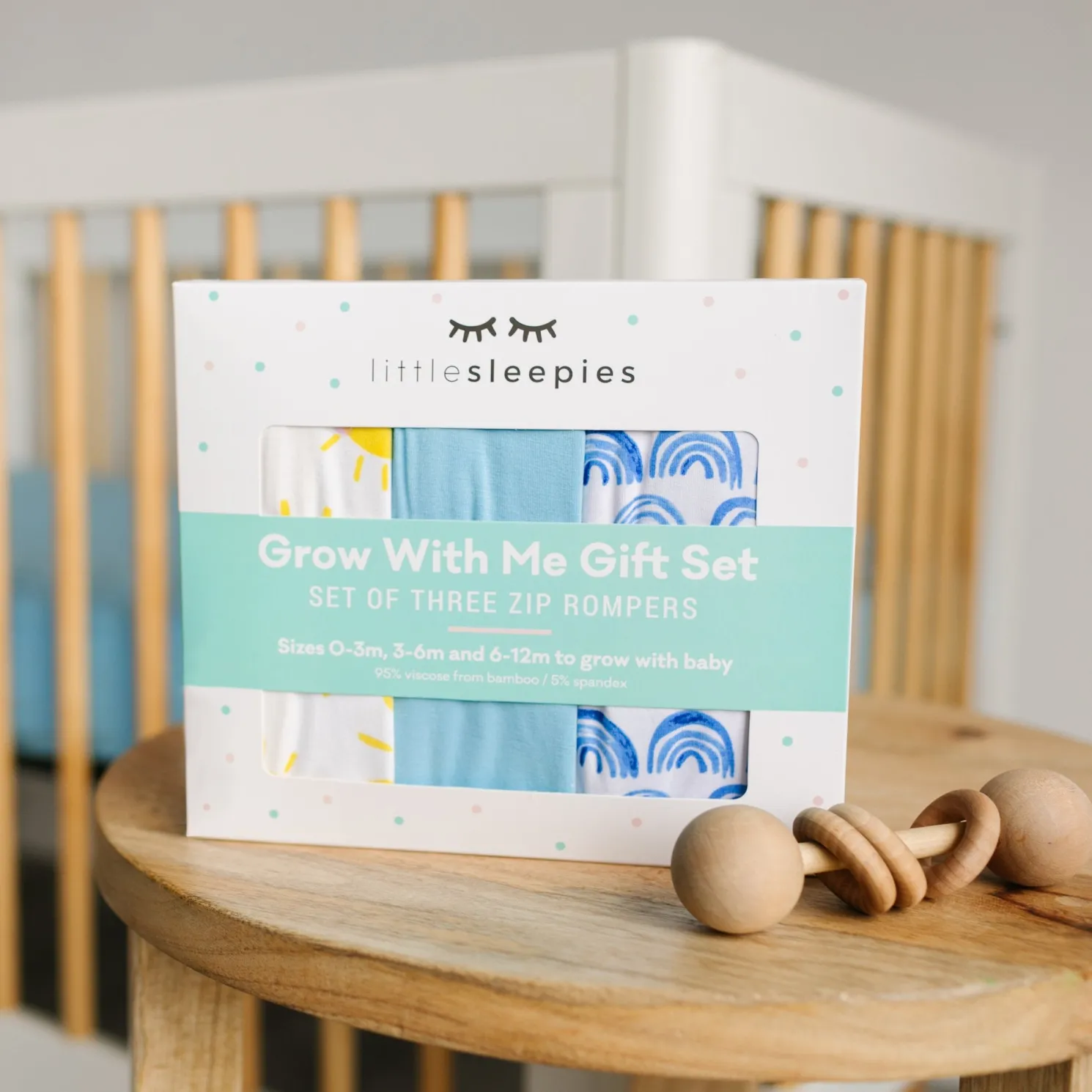 Blue Rainbows, Sky Blue & Sunshine Zippy