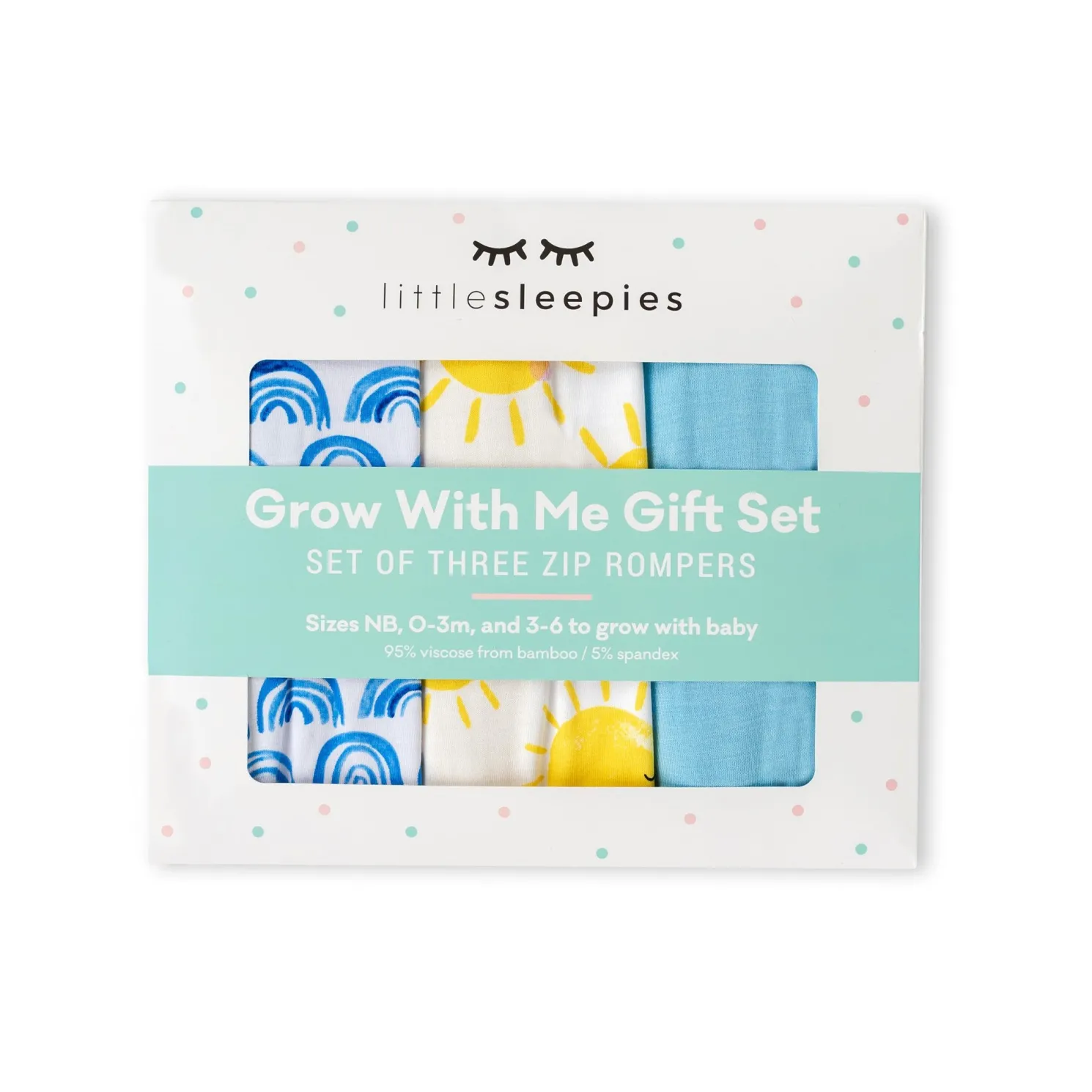 Blue Rainbows, Sky Blue & Sunshine Zippy