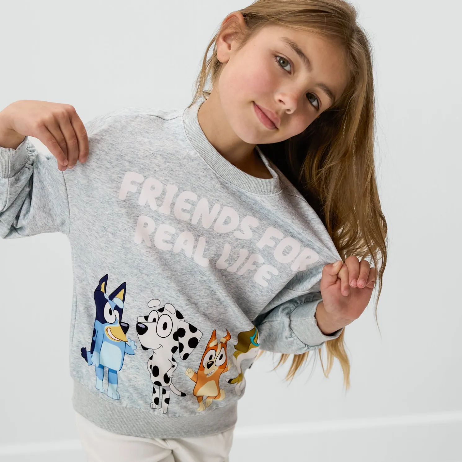 Bluey & Friends Drop Shoulder Crewneck