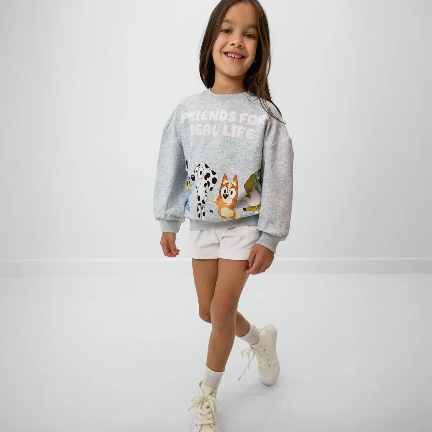 Bluey & Friends Drop Shoulder Crewneck