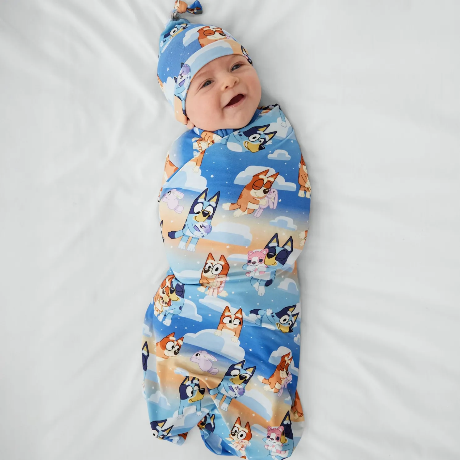 Bluey Sleepytime Swaddle & Hat Set