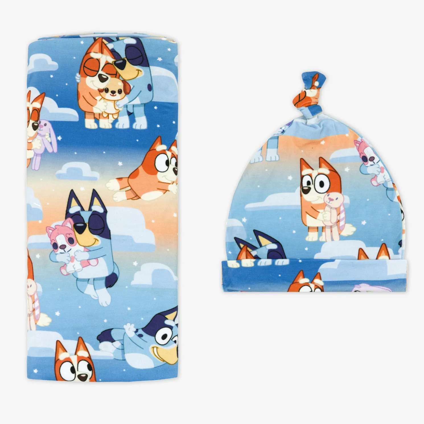 Bluey Sleepytime Swaddle & Hat Set