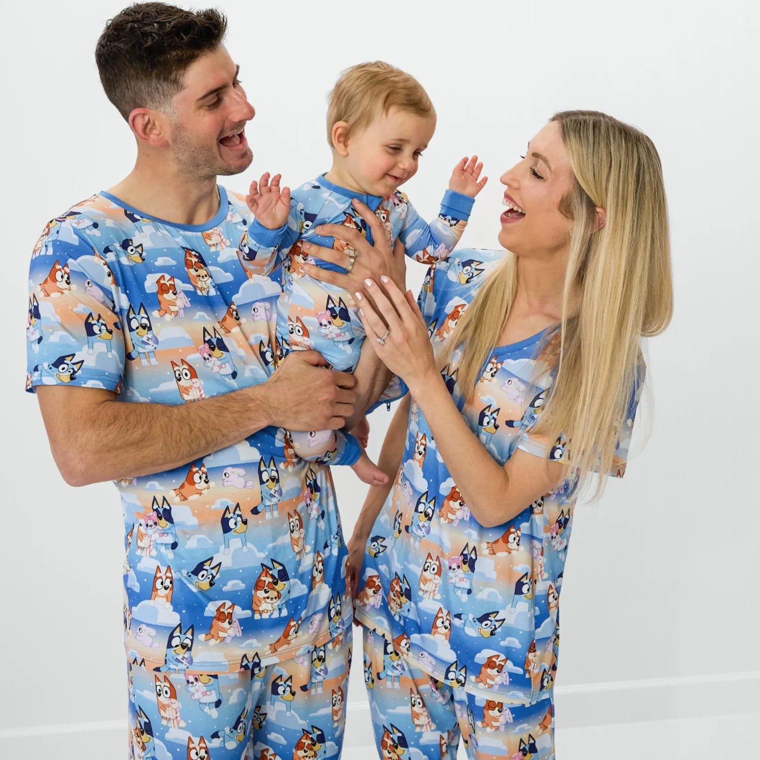 Bluey Sleepytime Men's Short Sleeve Pajama Top