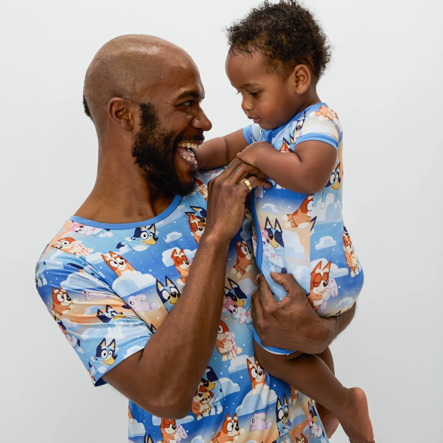 Bluey Sleepytime Men's Short Sleeve Pajama Top