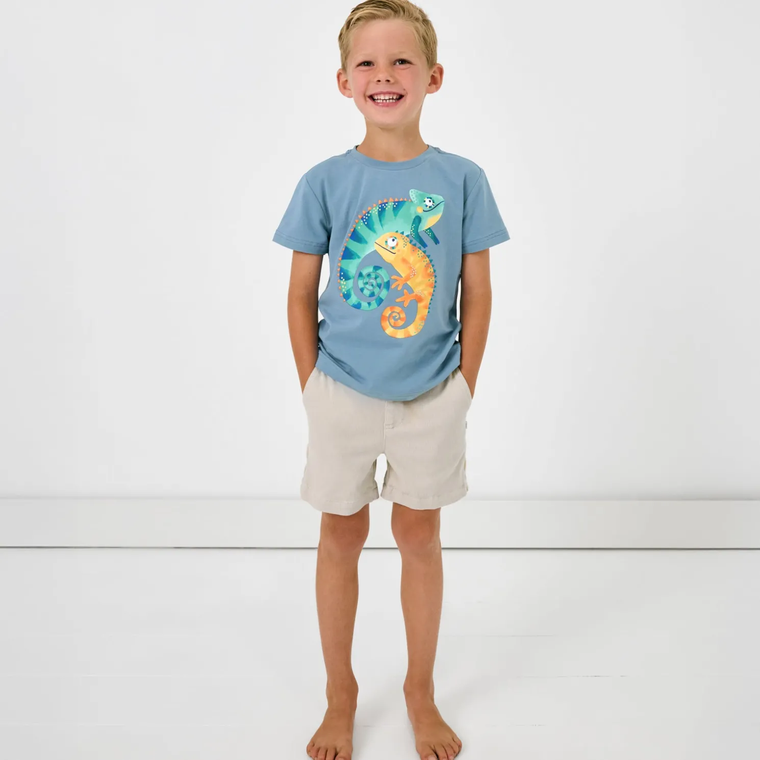 Bone Drawstring Shorts