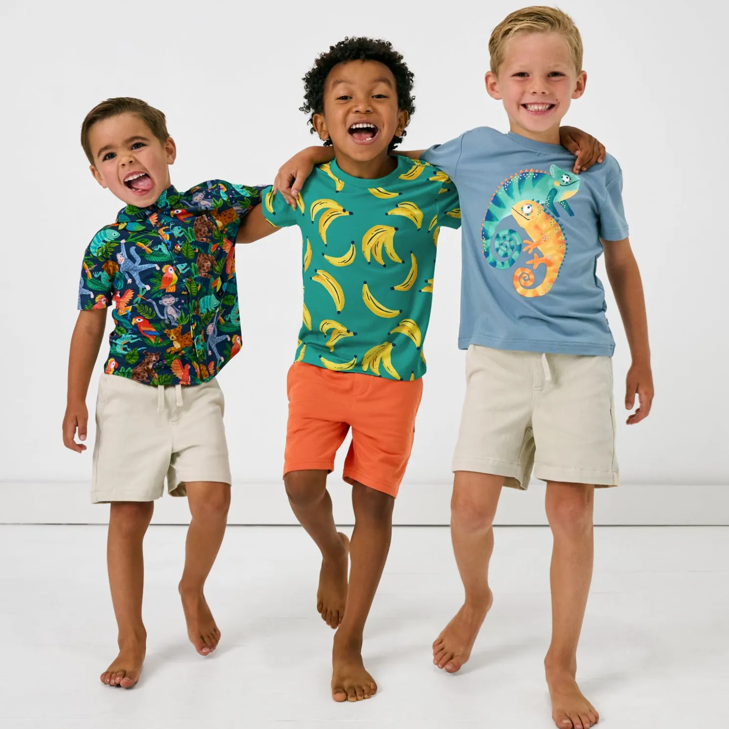 Bone Drawstring Shorts