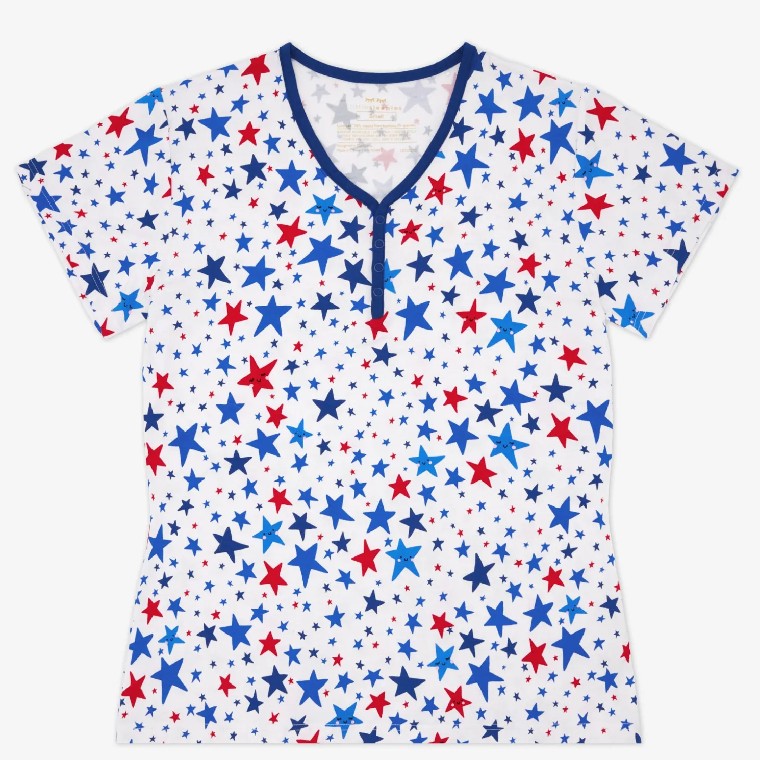Bright Stars Women's Short Sleeve Pajama Top