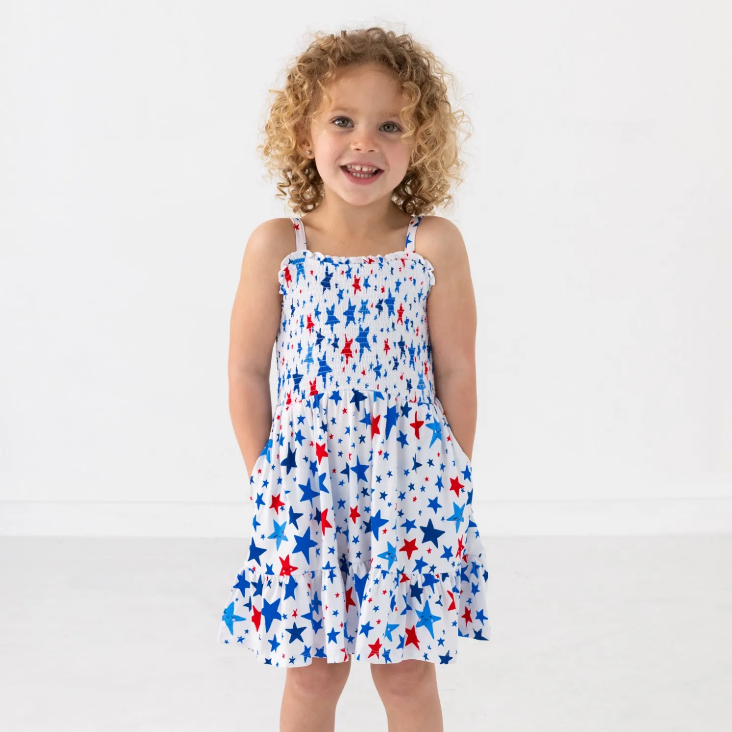 Bright Stars Smocked Dress