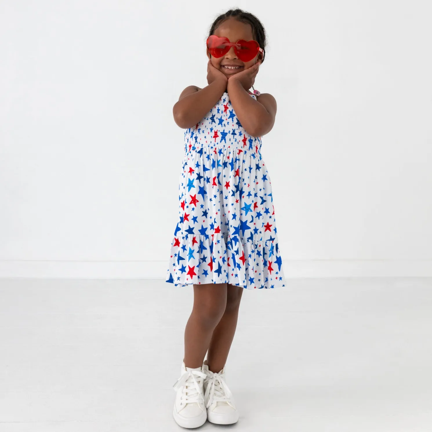 Bright Stars Smocked Dress