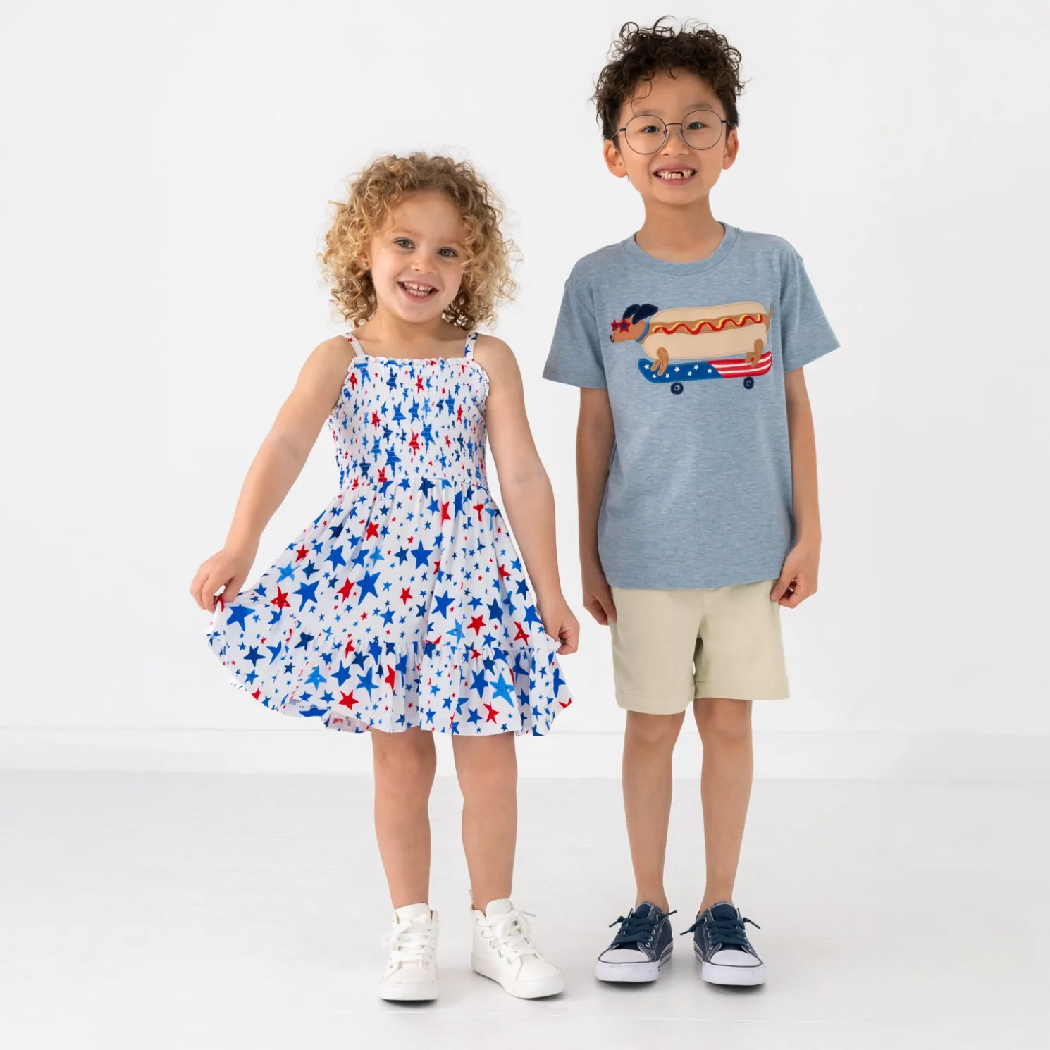 Bright Stars Smocked Dress