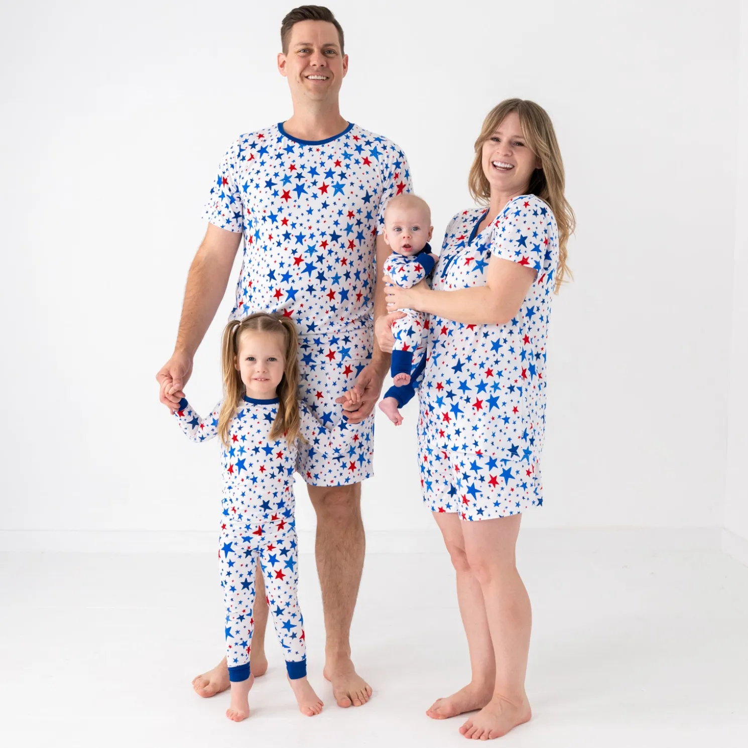 Bright Stars Men's Short Sleeve Pajama Top