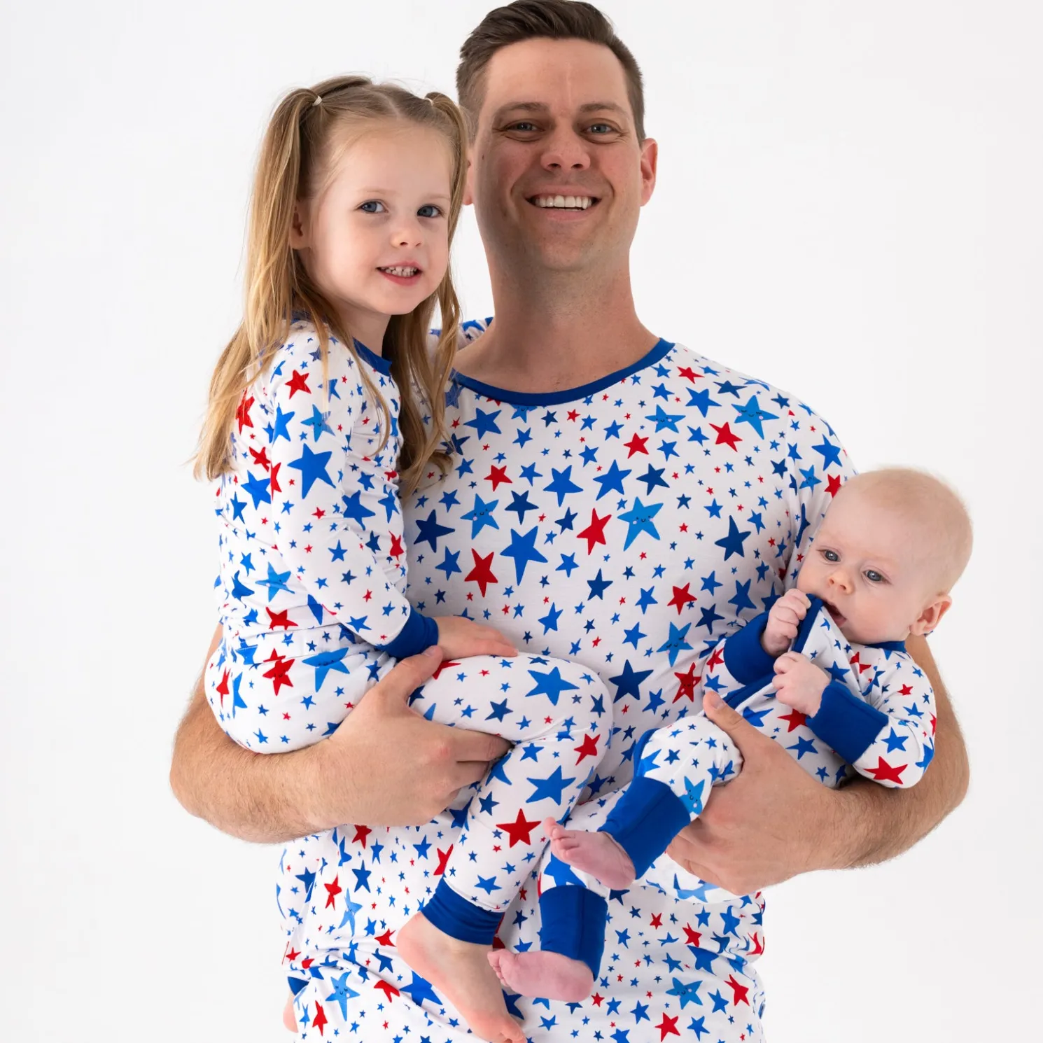 Bright Stars Men's Short Sleeve Pajama Top