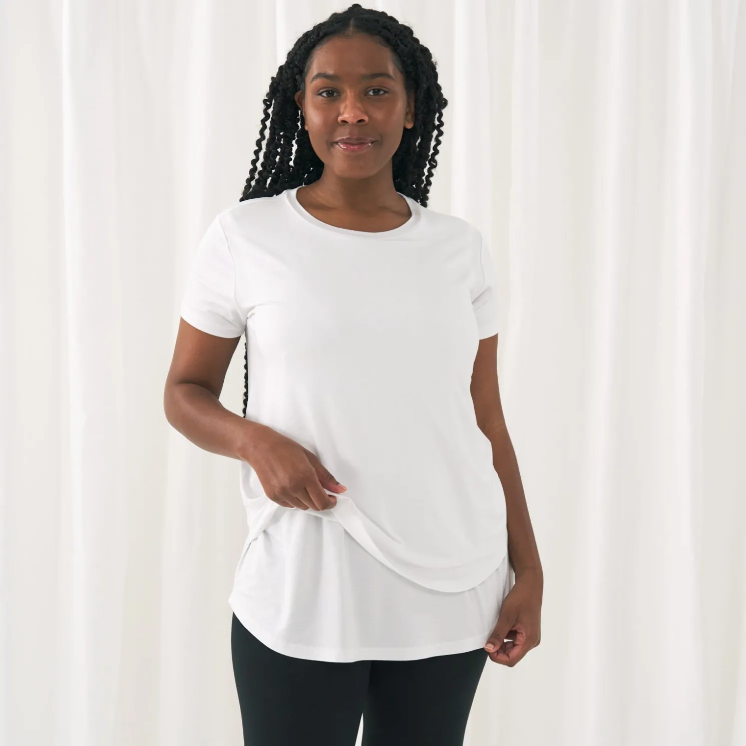 Bright White Women's Nursing Top