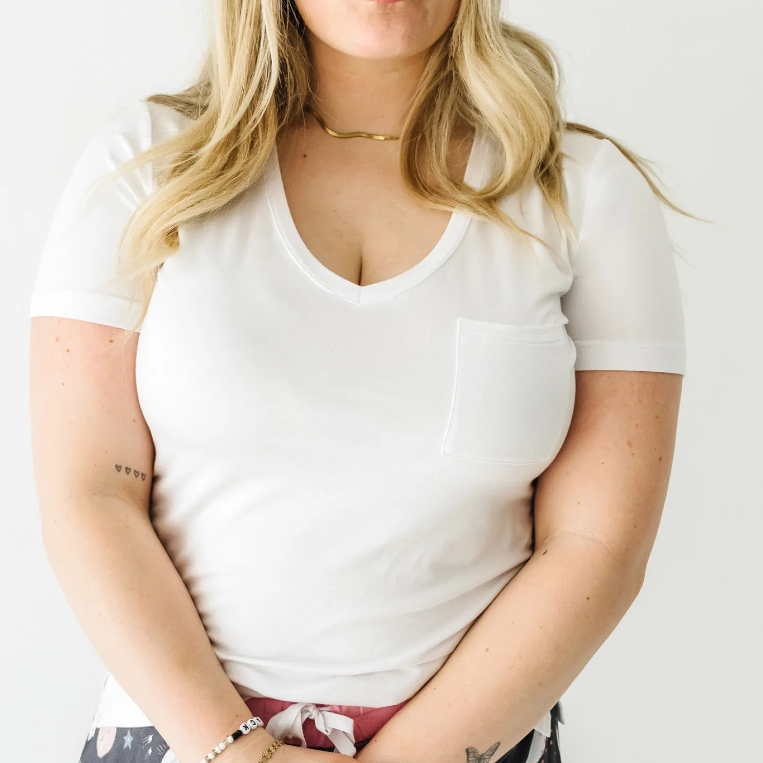 Bright White Perfect Pocket Tee