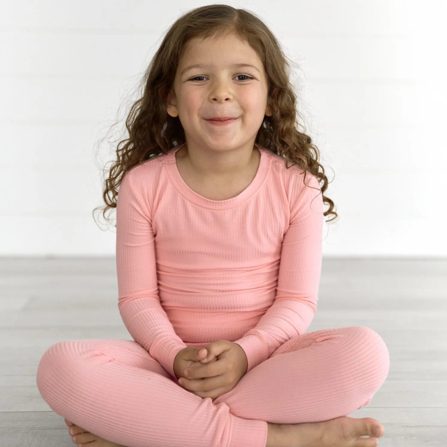 Bubblegum Two-Piece Ribbed Pajama Set