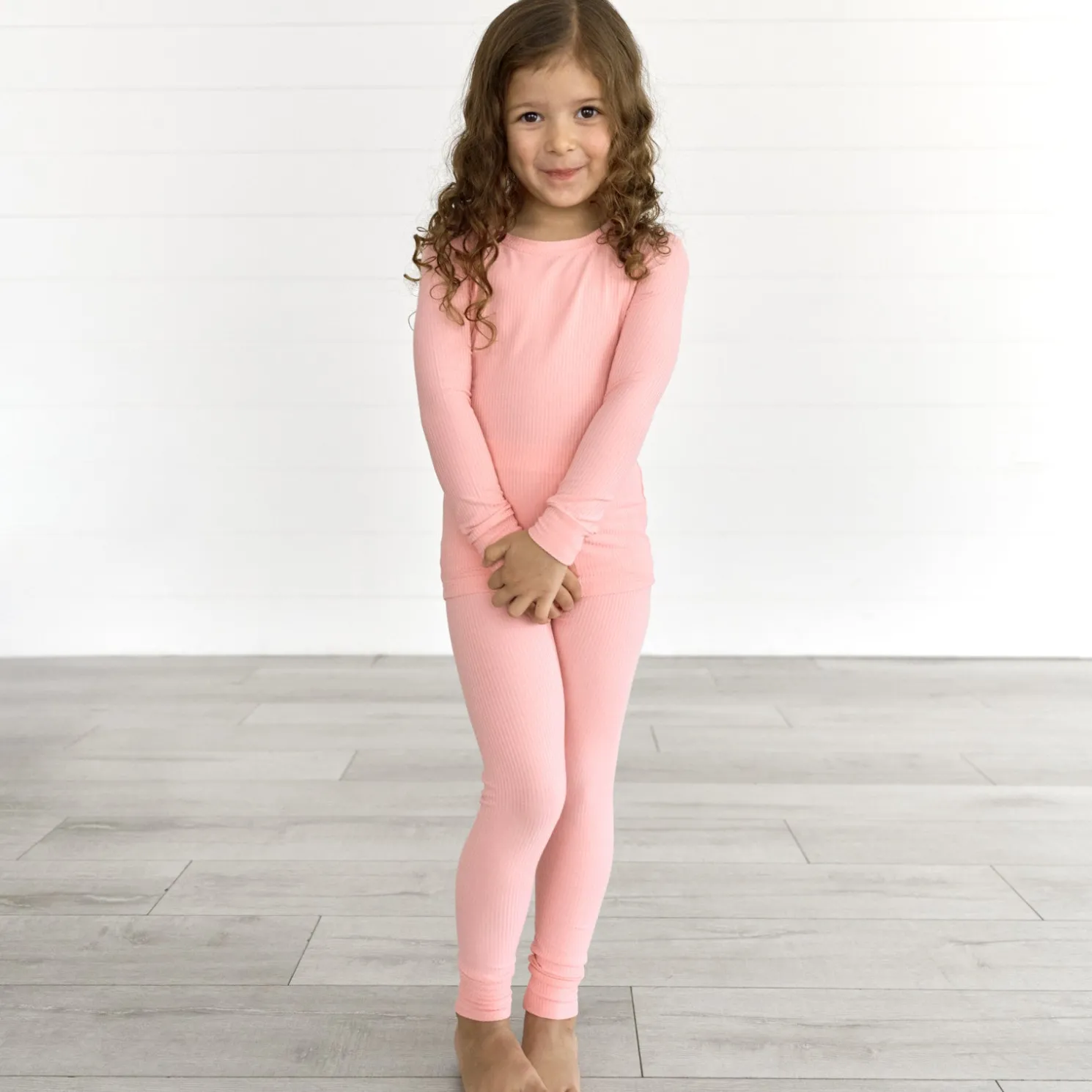 Bubblegum Two-Piece Ribbed Pajama Set