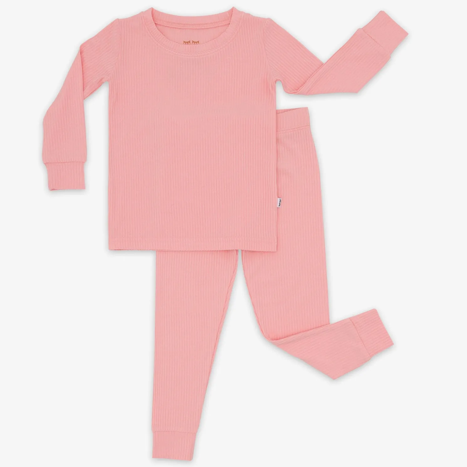 Bubblegum Two-Piece Ribbed Pajama Set