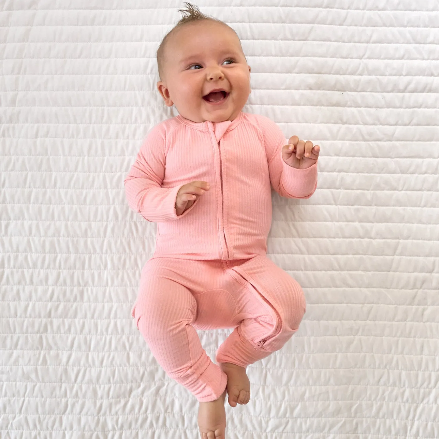 Bubblegum Ribbed Zippy